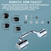 1080° Rotating Faucets Extender, 2 Modes Rotatable Faucet Aerator Extension