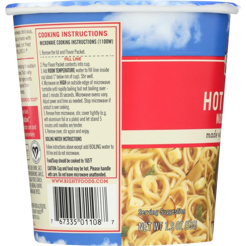 Dr. McDougall's Right Foods Vegan Hot and Sour Ramen, 1.9