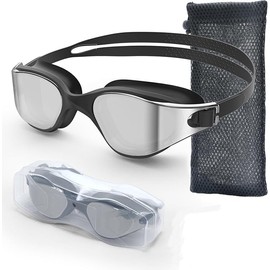 Yooyan Polarisiert Schwimmbrille für Herren Damen, Polarisierte Schwimmbrille für Jungen und Grills, 100% Anti-Fog und Anti-Uv Fashion Goggles