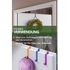 4smile Door Hooks for Hanging Inside, Set of 10, Colourful,