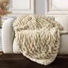 blunique Luxury Faux Rabbit Fur Throw Blanket 50x60, Ultra Soft