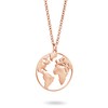 Nuoli® World Globe Necklace (45 cm) World Map Necklace for
