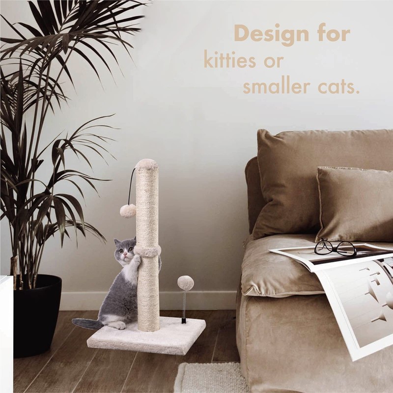MECOOL Cat Scratching Post Premium Basics Kitten Scratcher Sisal Scratch