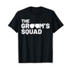 Groomsmen Groom Squat Men Bachelor Supplies Party Wedding T-Shirt