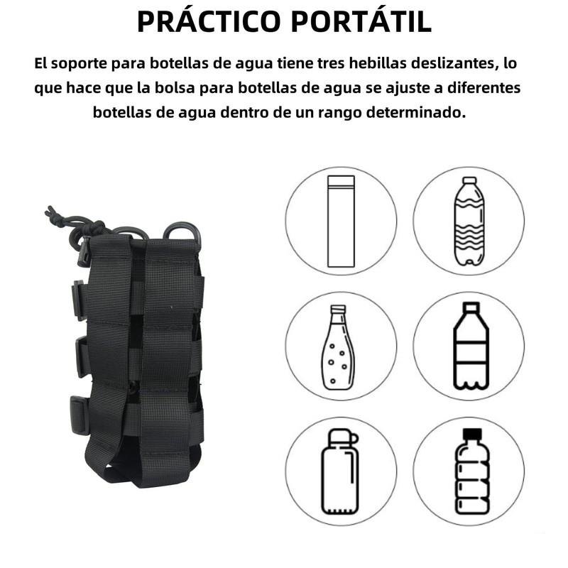 THJOPOKEEL Soporte Ajustable para Botella de Agua con Correa Ajustable