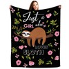Sloth Blanket Ultra Soft Cozy Flannel Sloth Throw Blanket for