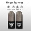 BlueWow Silver Fiber Gaming Finger Sleeves | Seamless & Ultra-Sensitive