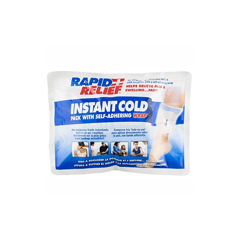 INSTANT COLD PACK C/W SELF ADHERING WRAP 5"x 9"