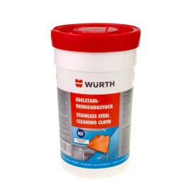 Würth Edelstahl Reinigungstücher 30 Stück, Weiß, 1-Pack, 089312130