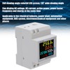 D52-2066 Household Watt-Hour Meter LCD Display Electricity Meter 6 Parameters