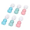 Baby Spoons Forks Set Short Handle Silicone Self Feeding Utensils