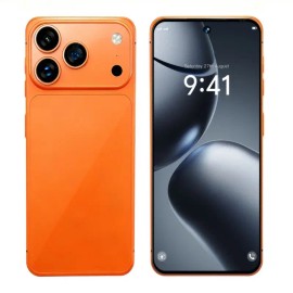2025 New Arrival Original I17 Pro Max 5G CDMA Smartphone 144Hz 7.3 Display 108MP Rear Camera 16GB+1TB Storage Octa Core MTKcolor: Orange, plug: US, ram: 16g, storage capacity: 1TB