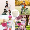 MEISO Front Bicycle Basket for Children, Woven Bicycle Basket with