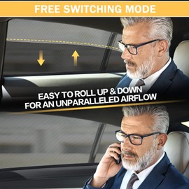 SUPERWALK Araba güneş koruması, güneş koruması, araba, bebek, evrensel, araba camı, güneş koruması, perde, çocuklar, çocuklar ve evcil hayvanları korur (2 adet) (XL)