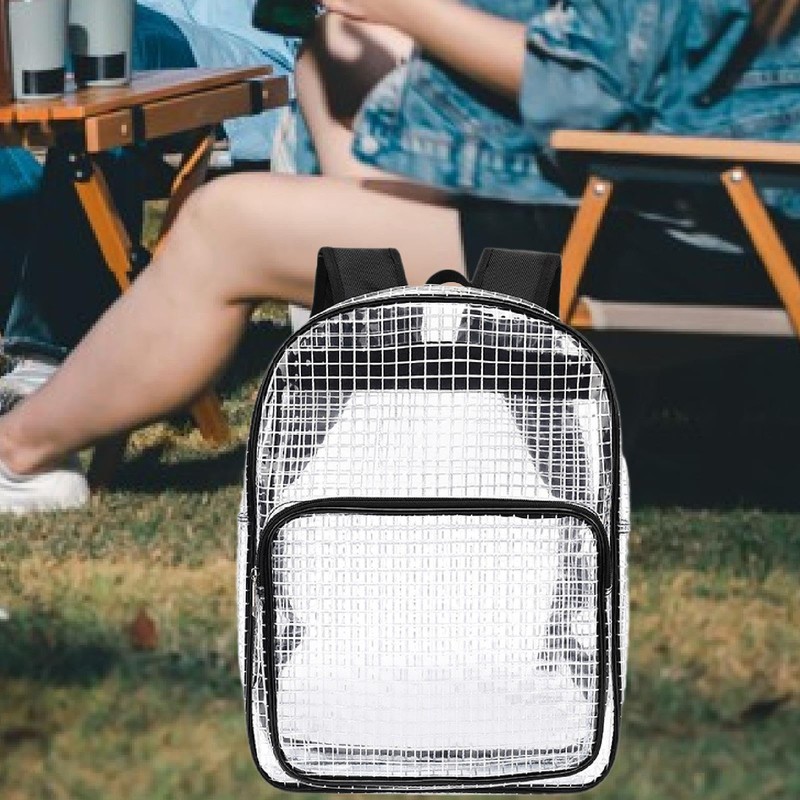 Generic Clear Backpack Cleanroom Tool Bag Workbag Transparent Daypack Engineer