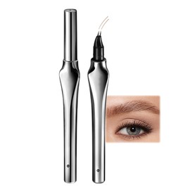 Microblading Augenbrauenstift, Magischer Eyebrow Pencil mit 2 Gabelspitzen, 3D Augenbrauenstift für Langanhaltend Definierte Brauen, Wasserfest & Wischfest Augenbrauenfarbe für Natürlich Aussehende