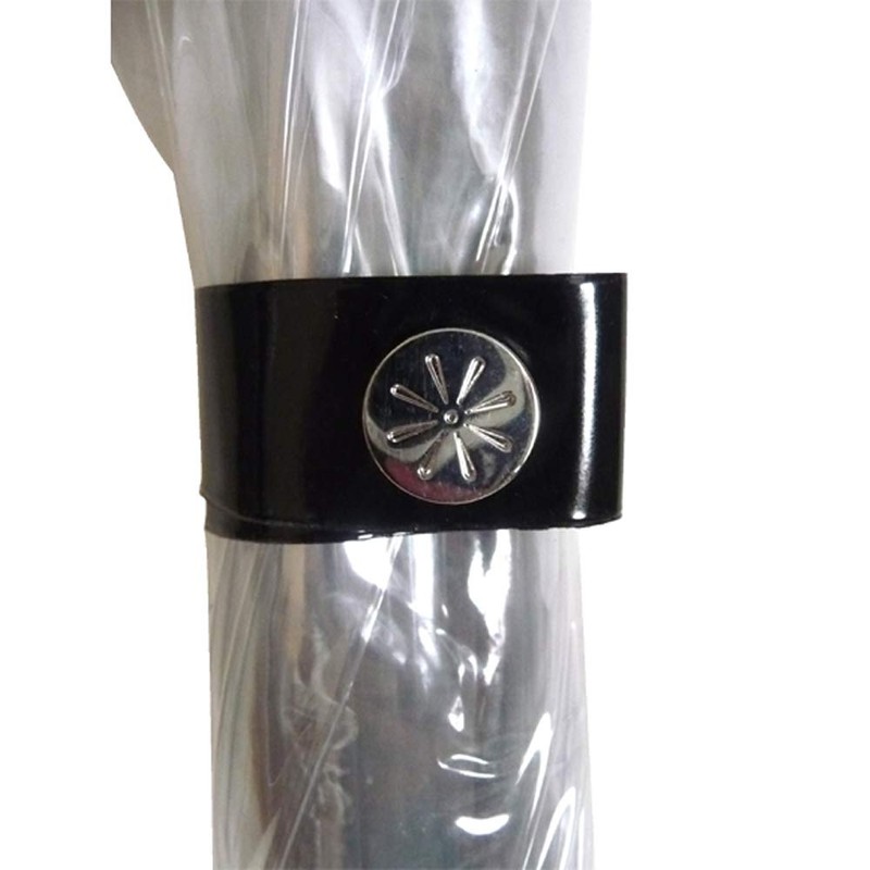 Vista International 9200P Clear Bubble Umbrella/Pink Border