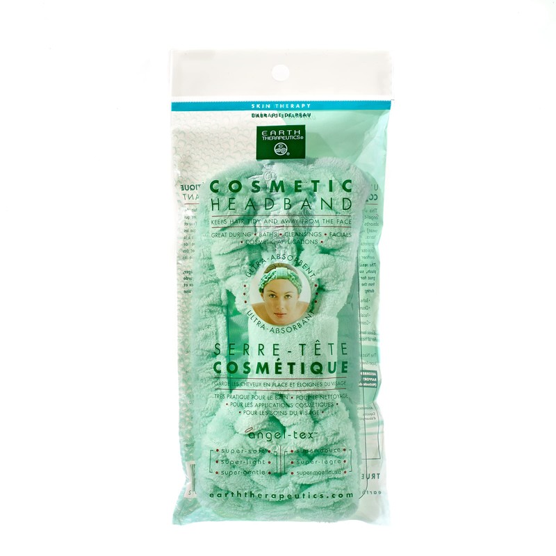 Earth Therapeutics Ulta-Absorbent Cosmetic Headband - Multi-functional for facial cleansing,