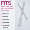 Disposable Plastic Cream Applicators - Threaded End to Fit OTC