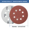 FEIHU 125mm Sanding Discs 50Pcs Orbital Sander Discs, 80 Grit