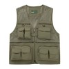 Ziker Men's Mesh Breathable Openwork Camouflage Journalist Photographer Fishing Vest