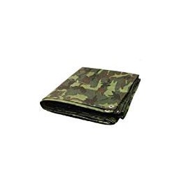 Golden Valley Tools & Tarps 10' x 40' Premium Green CAMO/Camouflage / 8 mil Poly TARP (Finished Size Approx. 9'6" x 39'6") â¦