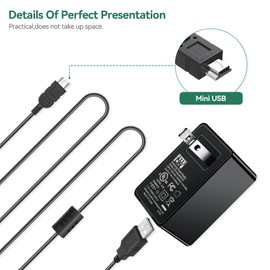 FITE ON 5V Adapter + Mini USB Cable Replacement for FOXWELL NT301 NT201 NT510 NT604 NT624 NT630 OBD2 Scanner Diagnostic Scanner Tool Charging Power Cord