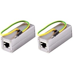 RiteAV Outdoor Ethernet POE+ / RJ-45 Surge Protector for Thunder & Lightning Protection