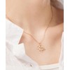 HANFLY 18K Rose Gold Plated Triceratops Dinosaur Necklace