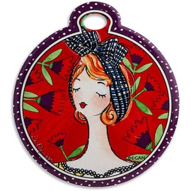 Egan Trivet Le Pupazze Red 16X18