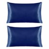 Silk Satin Pillow Case Imitation Silk Satin Solid Hotel Bedding