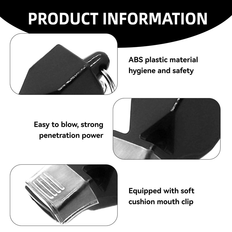 2Pcs Handheld Whistles Ultra Loud Referee Whistle Crisp Sound Sports
