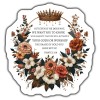 Unbranded INSPIRATIONAL BIBLE VERSE Magnet, FLORAL CROWN DESIGN, CHRISTIAN FAITH