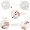 JIUWU Empty Bottles For Oil,50ml Clear Travel Bottles,3 Pcs Roller