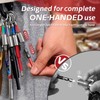 ColumPRO Magnetic Drill Bit Holder Keychain 1 Set (8PCS), One-Handed