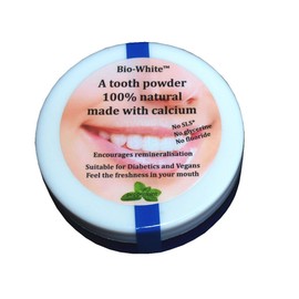 9 Pack of Bio-White Organic Tooth Powder Peppermint 35 g