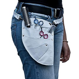 Tomishi Friseur - Werkzeugtasche Farbe: Weiss Echt Leder