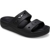 Crocs Women's Via Platform Sandal, Black, Numeric_8