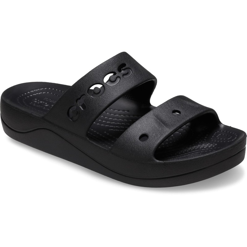Crocs Women's Via Platform Sandal, Black, Numeric_8