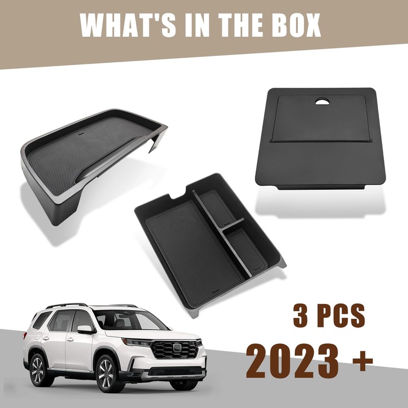 Muslogy for Pilot 2023 Center Console Organizer & Dash Storage