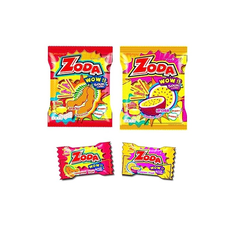 Passion Fruit Sweet & Sour Candy, (100 Counts), 8.81 Oz