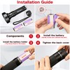 Vansky Black Light UV Flashlights, Ultra Bright 100 LED 395nm