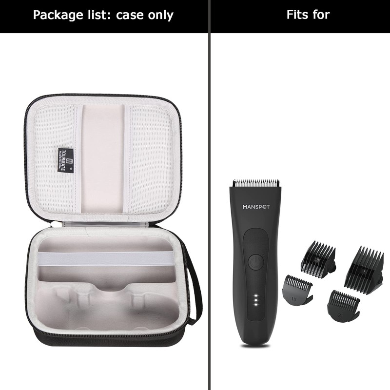 Tourmate - Funda rígida de almacenamiento para cortadora de pelo