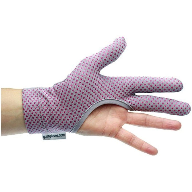 Regi's Grip Three Finger Gloves, Patchwork, Free Quilting, Machine Quilting,