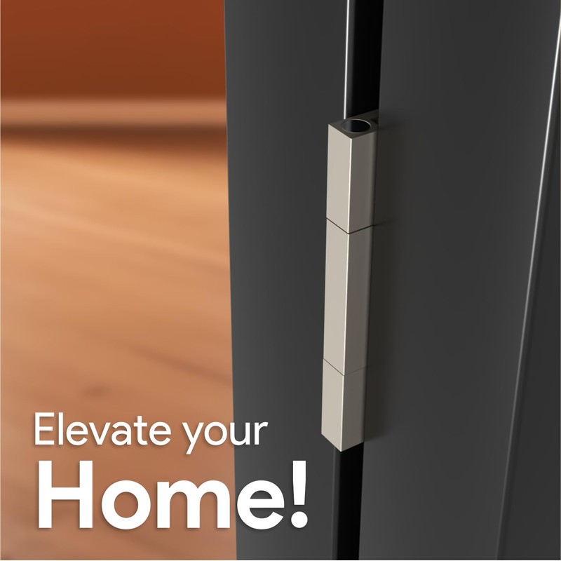 MEGA HANDLES - Square Barrel Hinges with Square Corners, Stainless