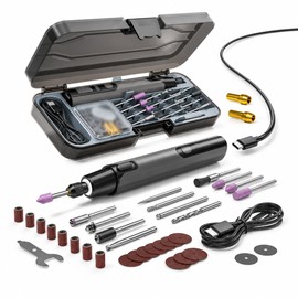 Cordless Rotary Tool Kit for DIY Crafts – 6-Speed Rechargeable Engraving, Sanding and Polishing Pen