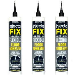 from Floor-Fix Pro All in One Micro Precision Injector Kit, for Fast Repair of Loose & Hollow Tiles, Wood, Laminate & LVT Featuring 2-6mm Stainless Steell Tip with Never-Clog Cap. (3)