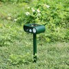 Solar Powered LED Animal Repeller Ultrasonic Waterproof Animal Repellent for
