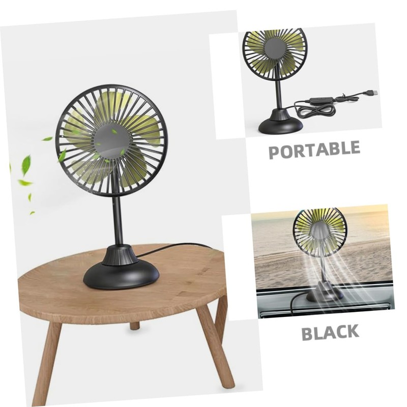 Alipis Mini Portable Car Fan Versatile Cooling for Cars and