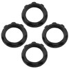 E-outstanding E12 Light Socket Ring 4PCS 3/4 Inch I.D Black
